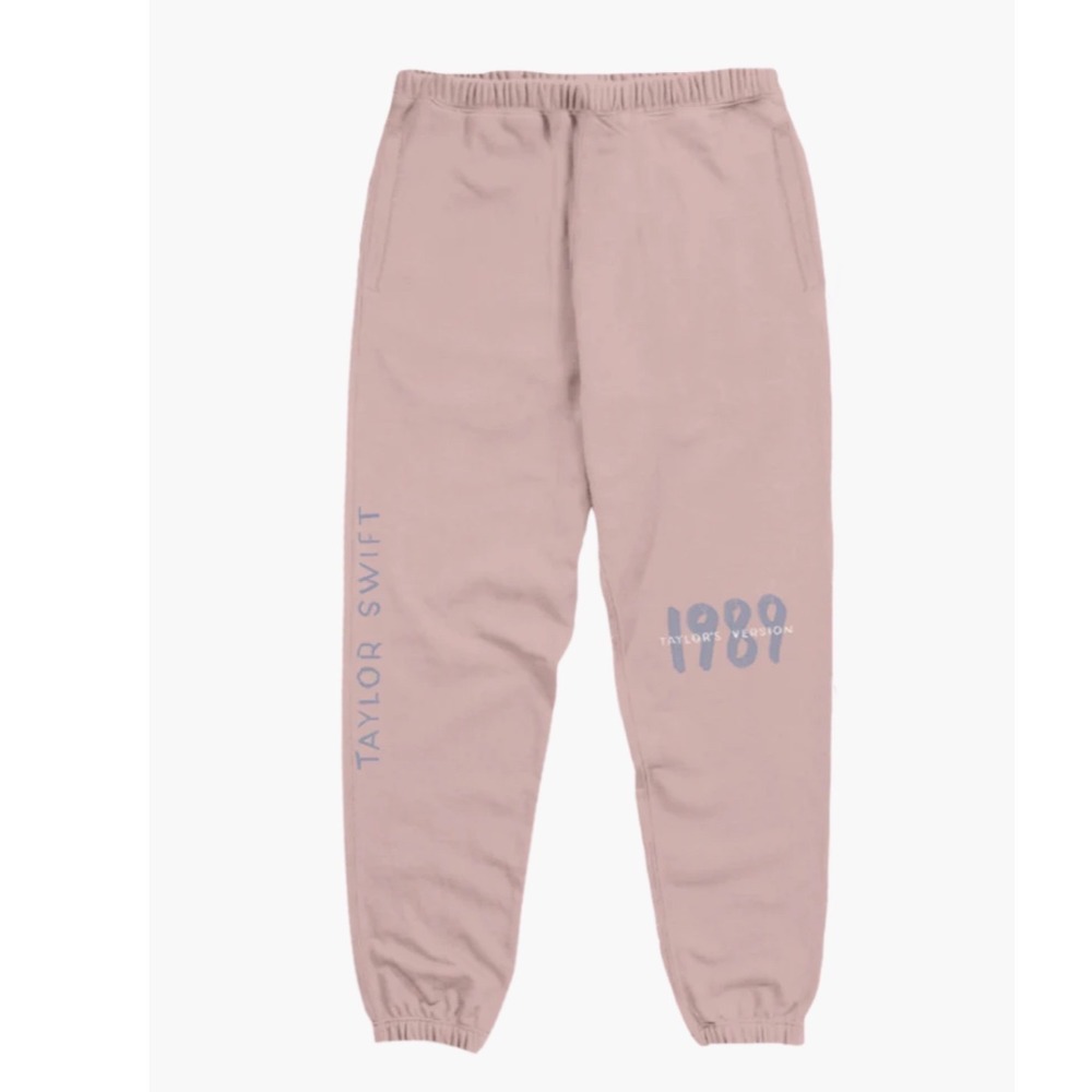 Taylor‎ Swift 1989 Taylors Version Pink Sweatpants Joggers Small Tour Merch